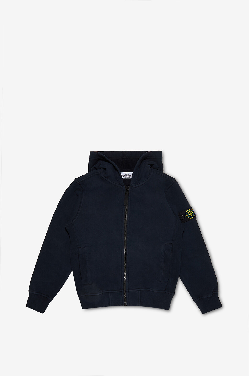 Boy's embroidered zip-up hoodie sweatshirt