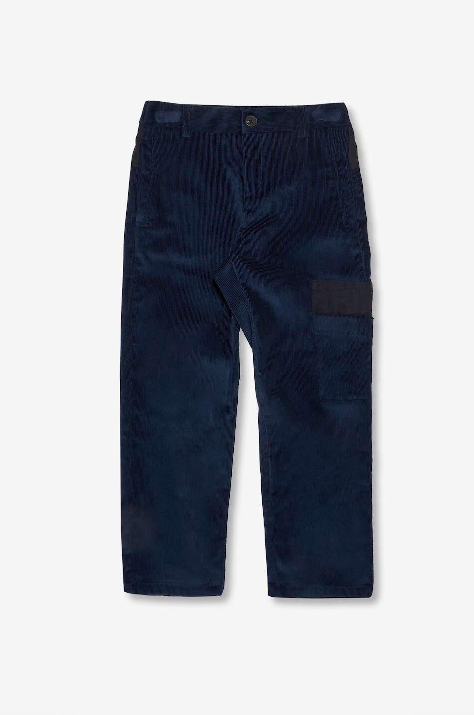 FENDI Boy's straight corduroy trousers Boy DARK BLUE 1