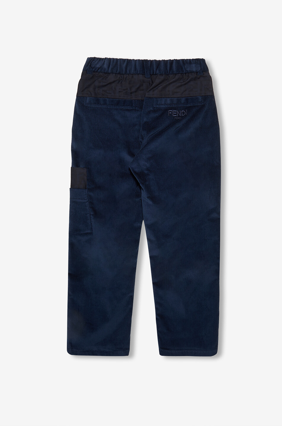 FENDI Boy's straight corduroy trousers Boy DARK BLUE 2