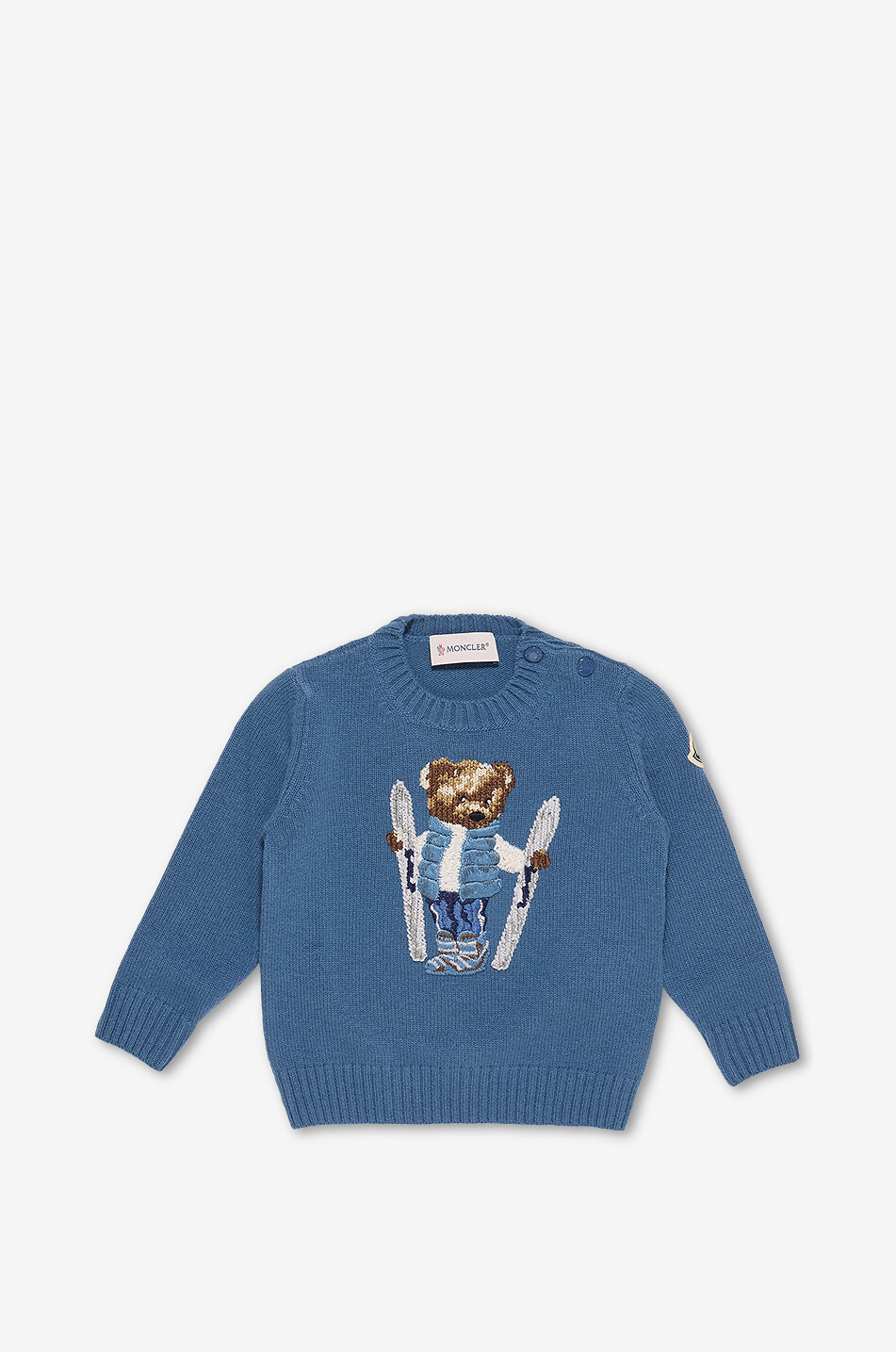 Pull à col rond bébé en maille brodé