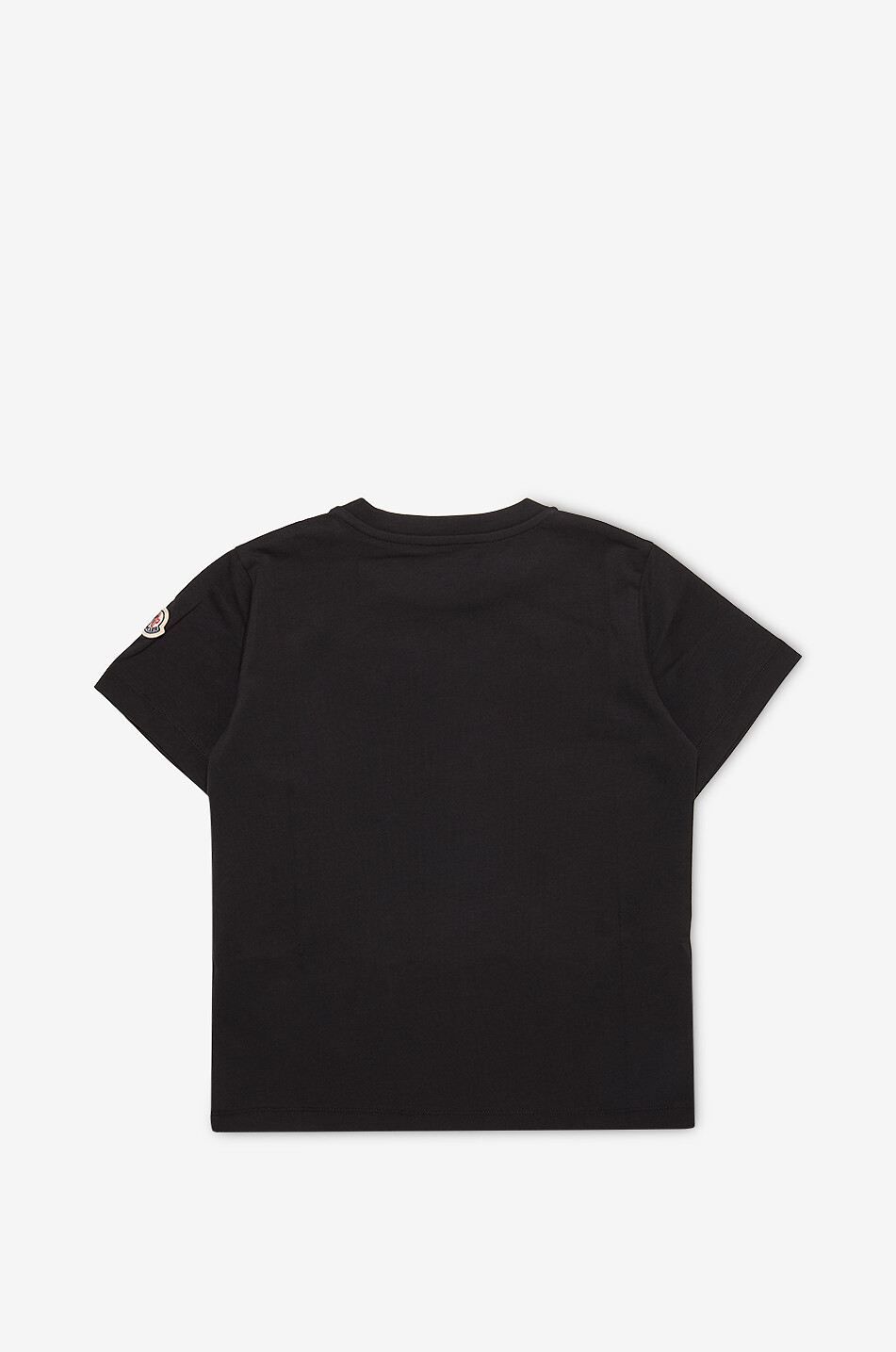 MONCLER Boy's embroidered logo jersey t-shirt Boy BLACK 2