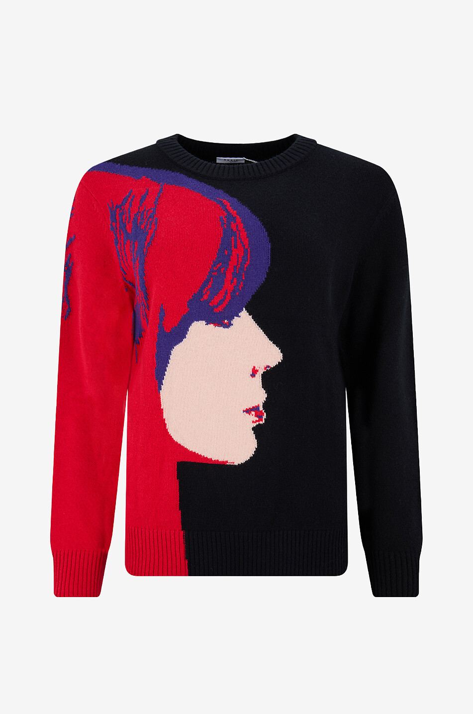 Hochwertiger Kaschmir-Wollpullover mit Rundhalsausschnitt