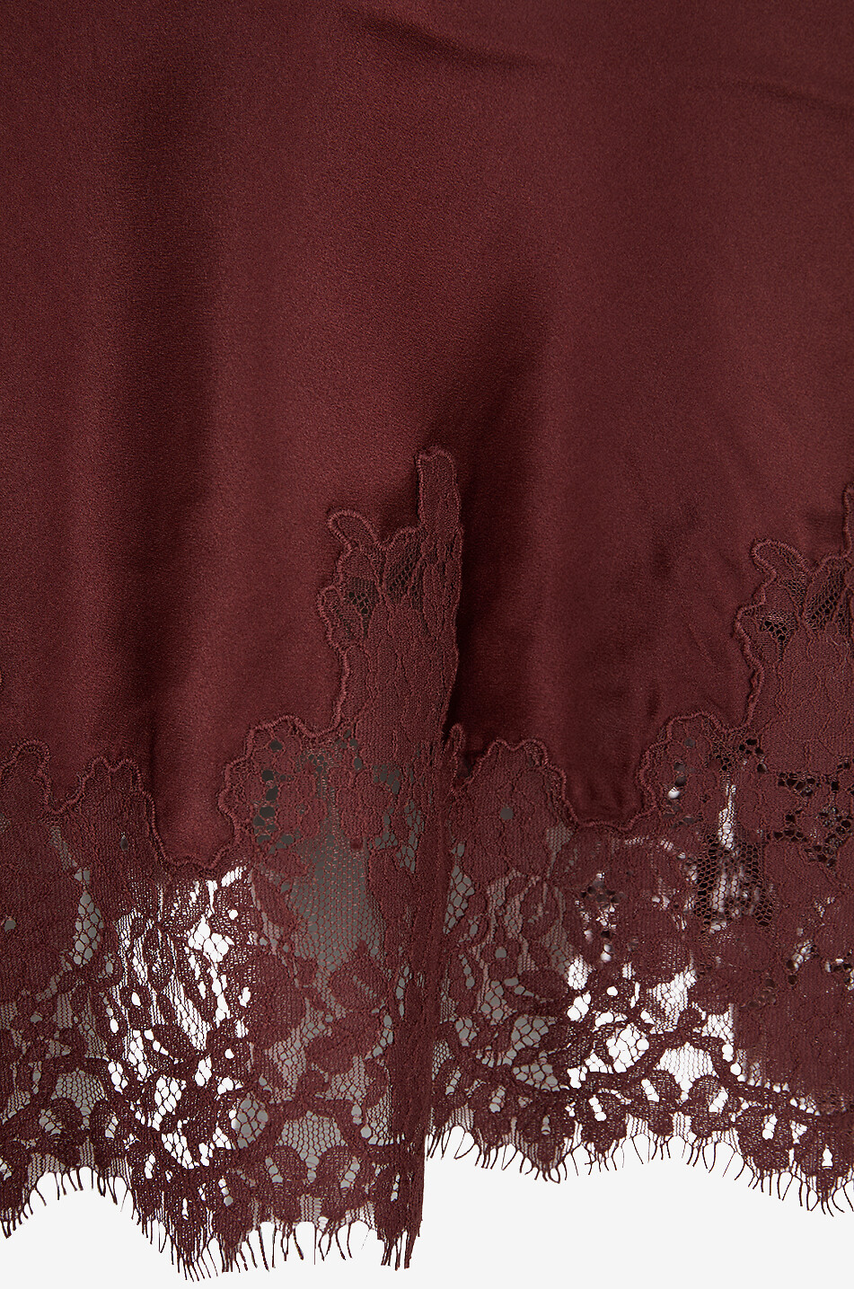 DÔEN Elowette silk satin midi skirt Women DARK BROWN 3