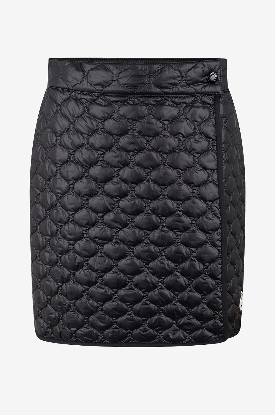 MONCLER Wattierte Kurztechnikstoffrock Damen SCHWARZ 1