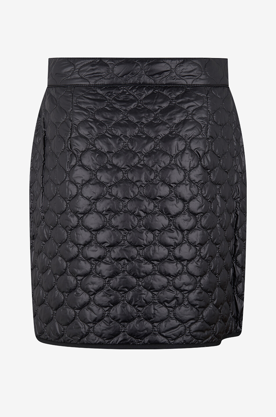 MONCLER Wattierte Kurztechnikstoffrock Damen SCHWARZ 2