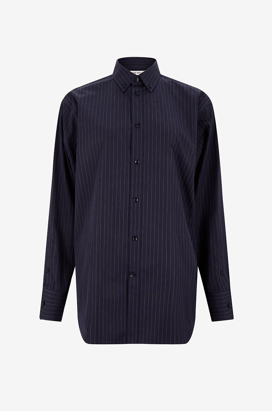 PHOEBE PHILO UPRIGHT-COLLAR SHIRT elfelfelfarchives】JACQUARD
