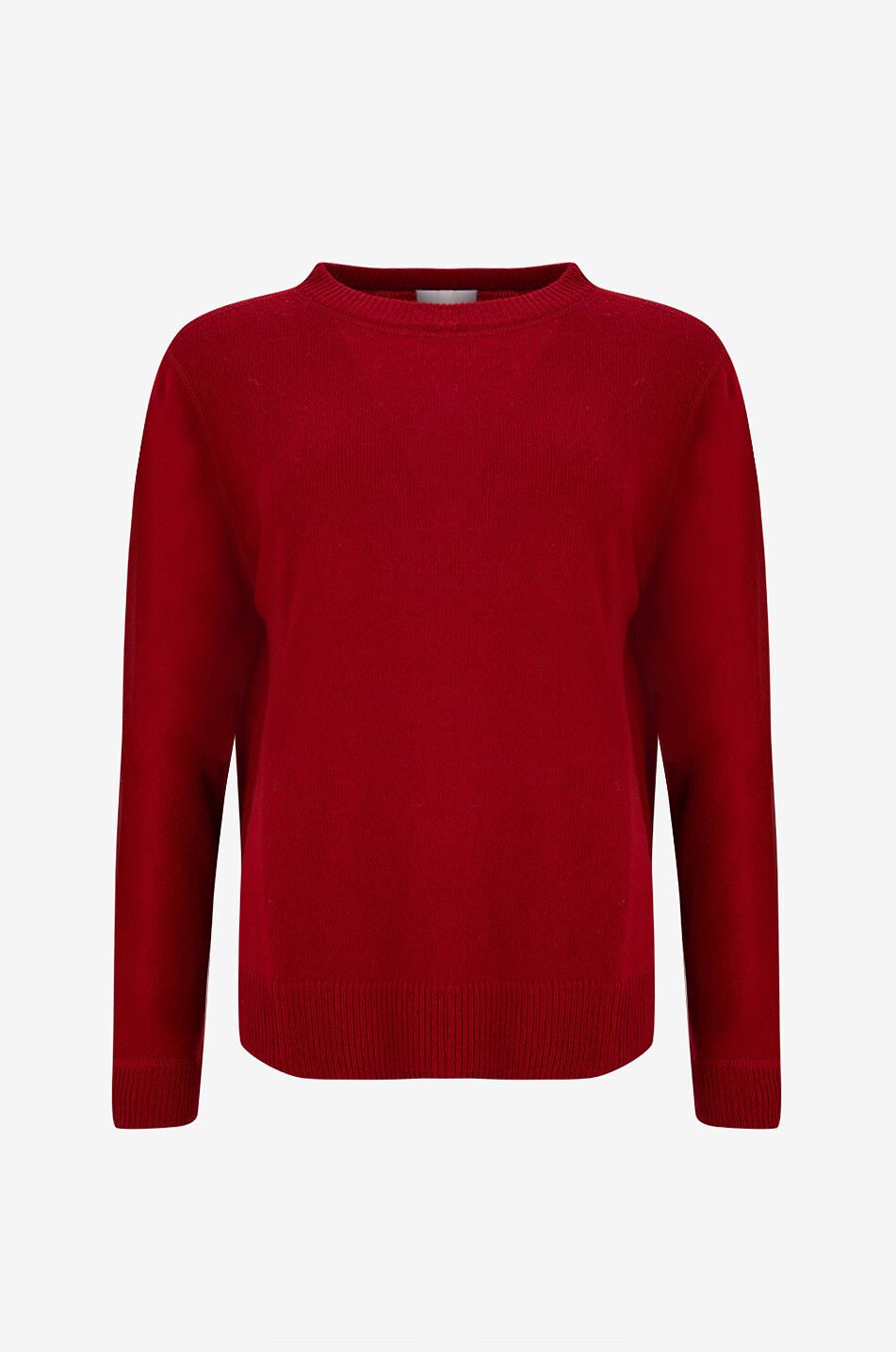 REFORMATION Pull boyfriend à col rond en cachemire Femme ROUGE 1