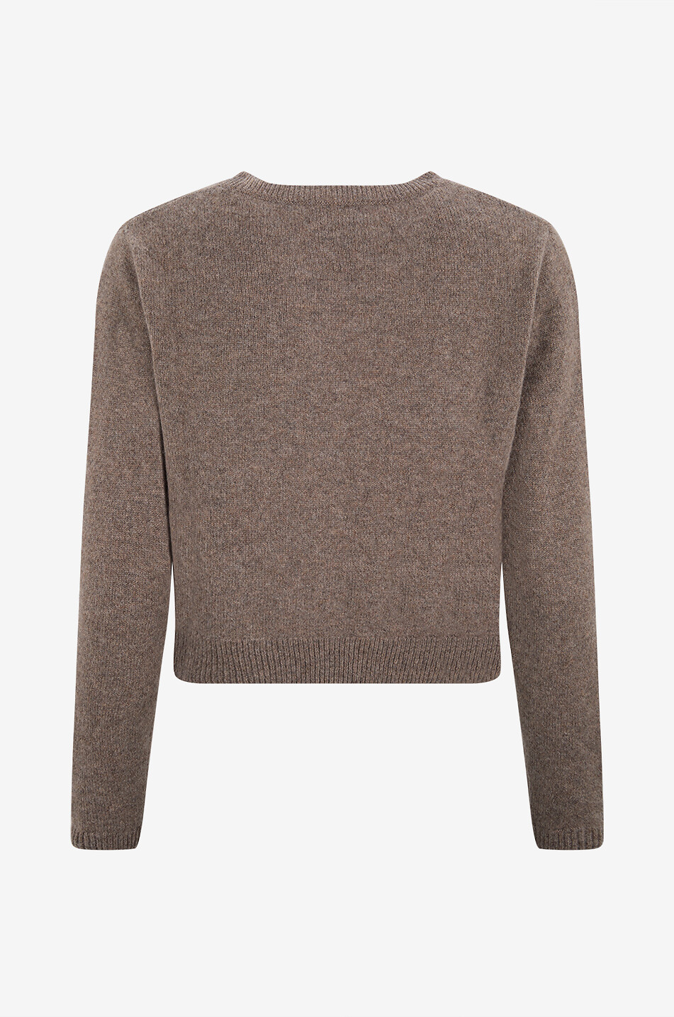 REFORMATION Clara round neck cashmere knit cardigan Women BROWN 2
