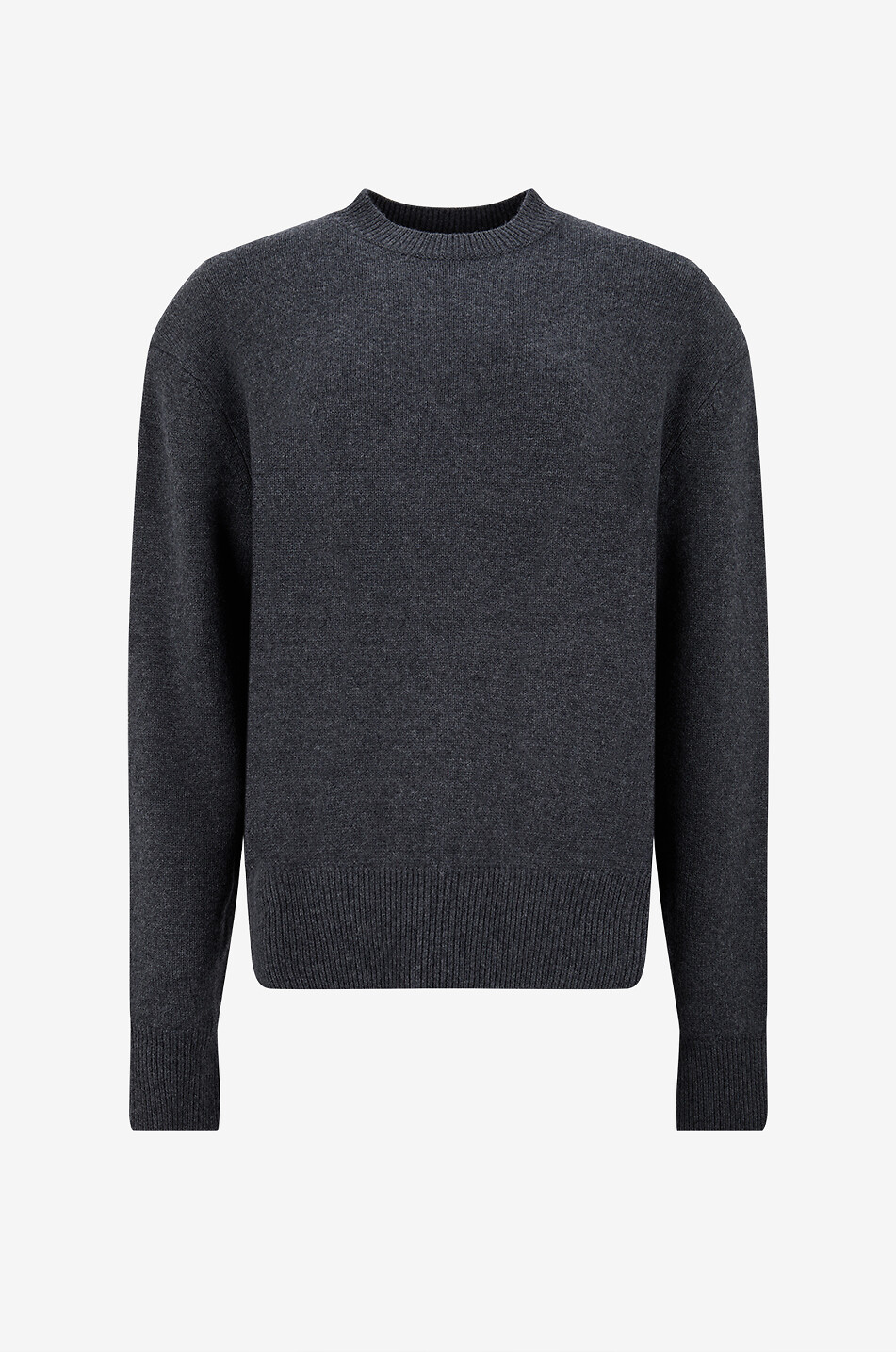 THE FRANKIE SHOP Rafaela ribbed crewneck sweater Women DARK GREY 1