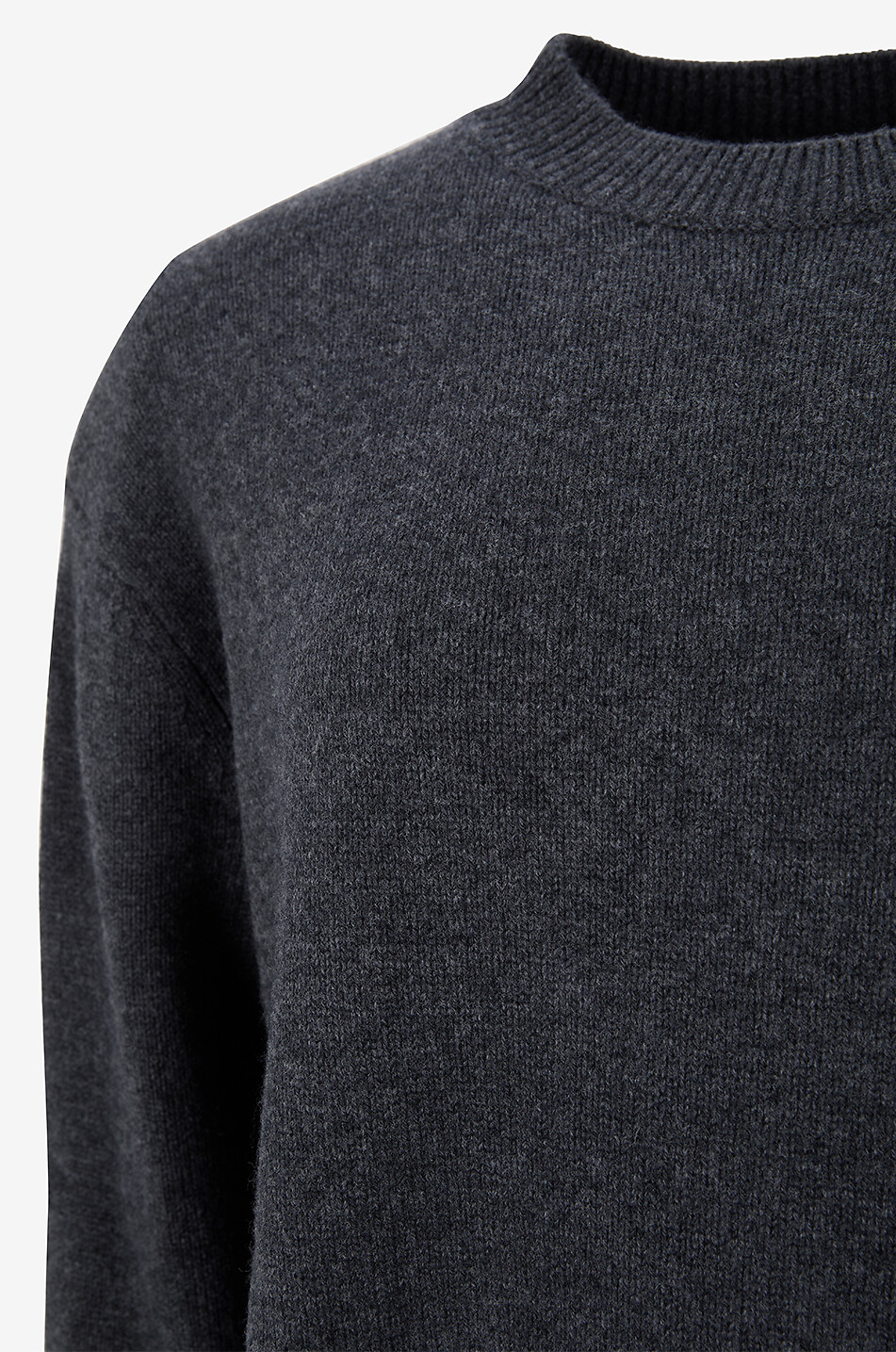 THE FRANKIE SHOP Rafaela ribbed crewneck sweater Women DARK GREY 3