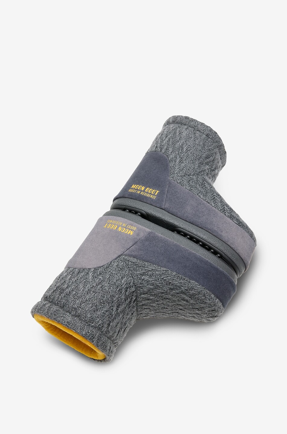 MOON BOOT Bottines en maille et daim Icon Low Nolace Knit Femme GRIS 2