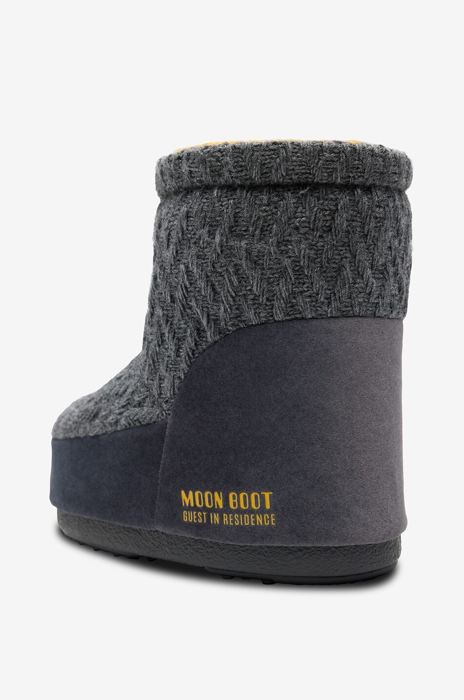 MOON BOOT Bottines en maille et daim Icon Low Nolace Knit Femme GRIS 5