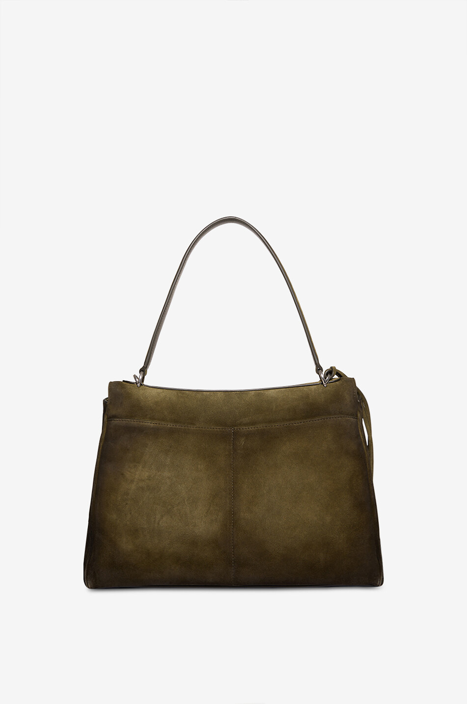 BALENCIAGA Sac à main trapèze en daim Rodeo Femme KAKI 3