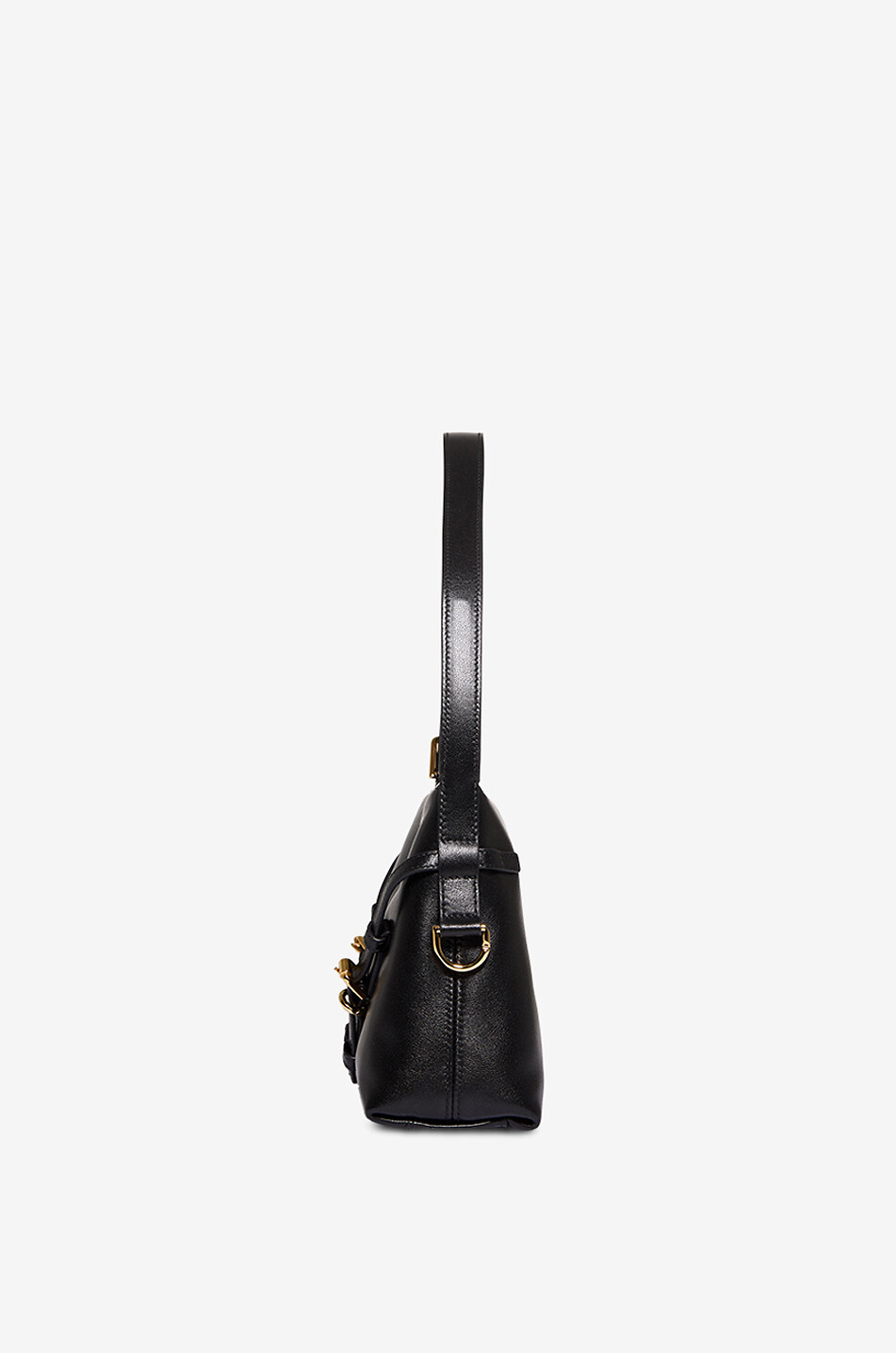 GIVENCHY Sac porté épaule en cuir brillant à sangle Voyou Femme NOIR 4