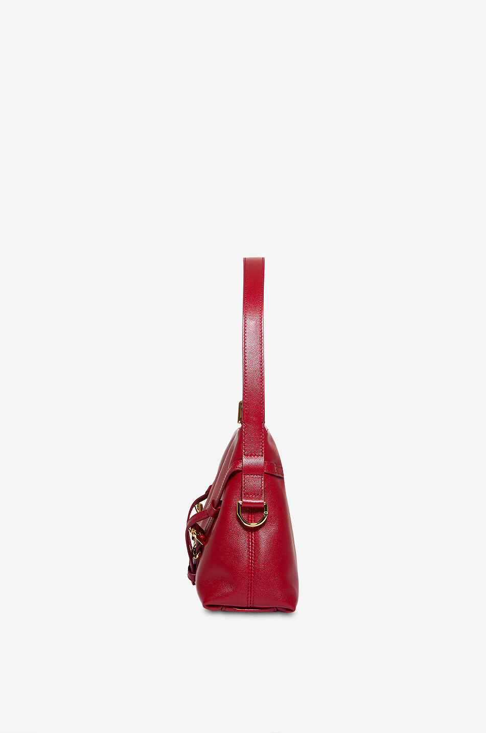 GIVENCHY Sac porté épaule en cuir brillant à sangle Voyou Femme ROUGE 4
