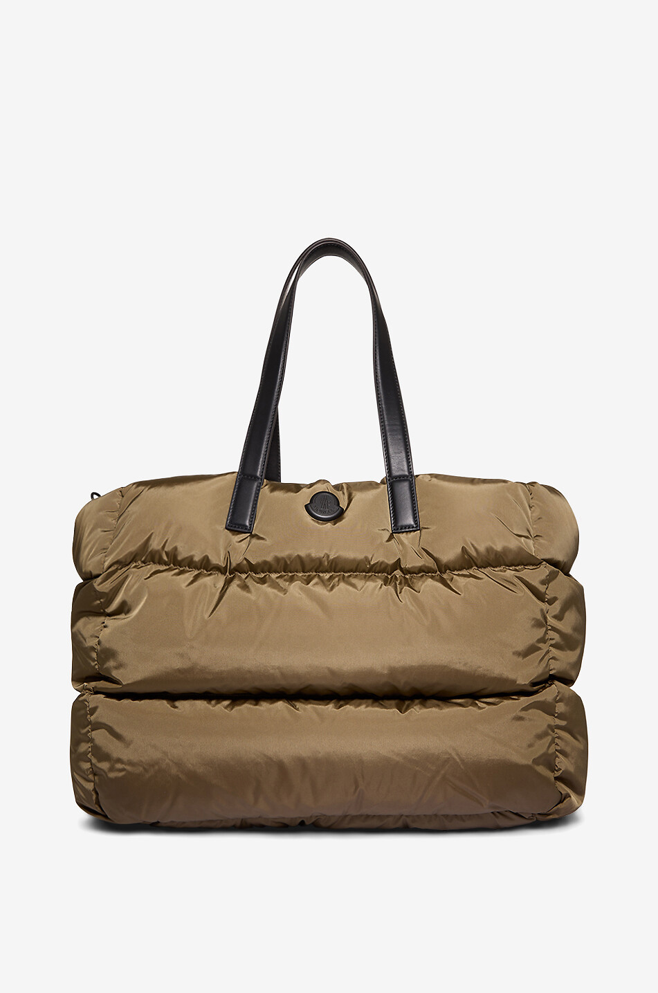 MONCLER New Caradoc quilted technical fabric tote bag Men KHAKI 1