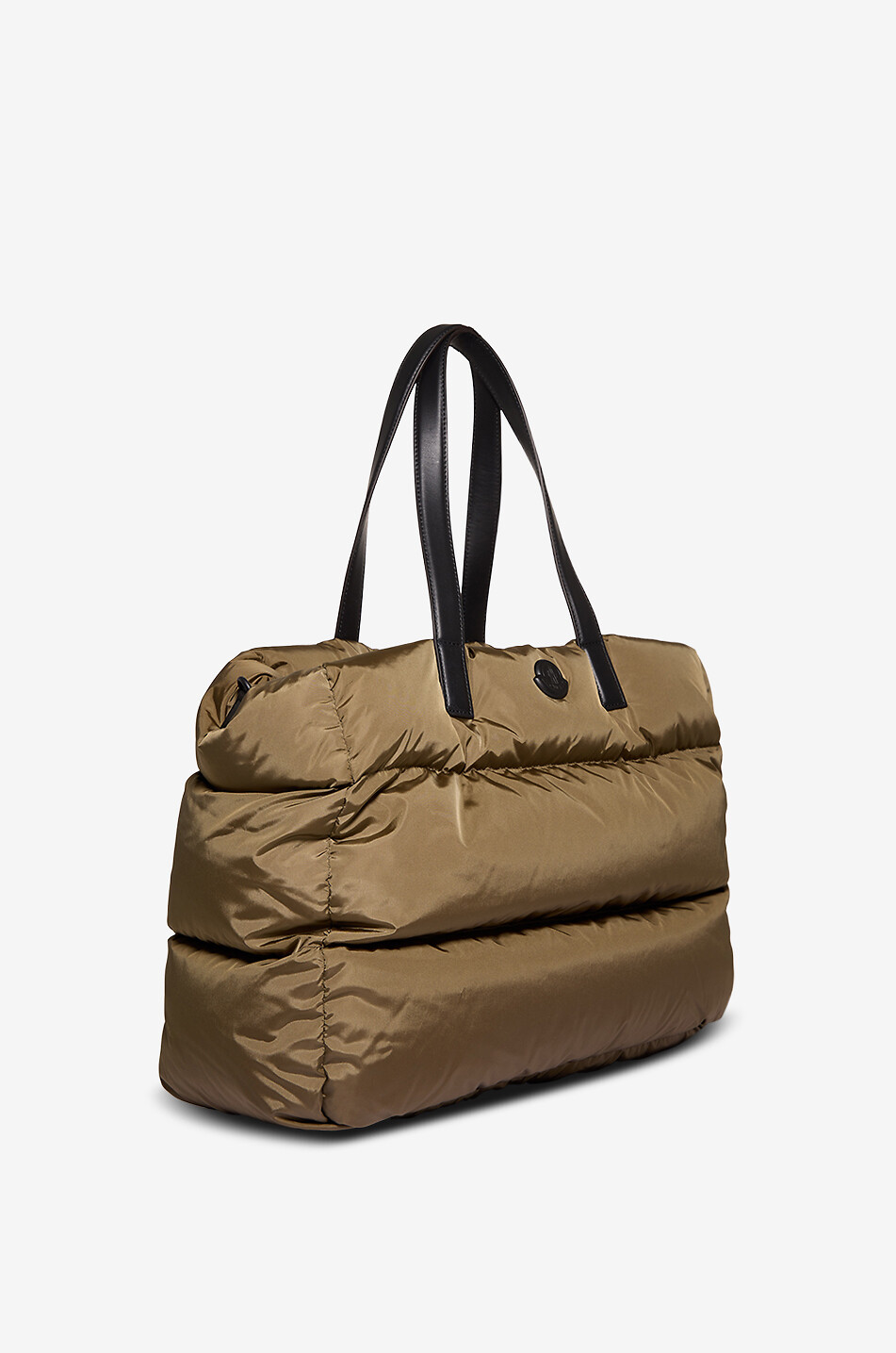 MONCLER New Caradoc quilted technical fabric tote bag Men KHAKI 2