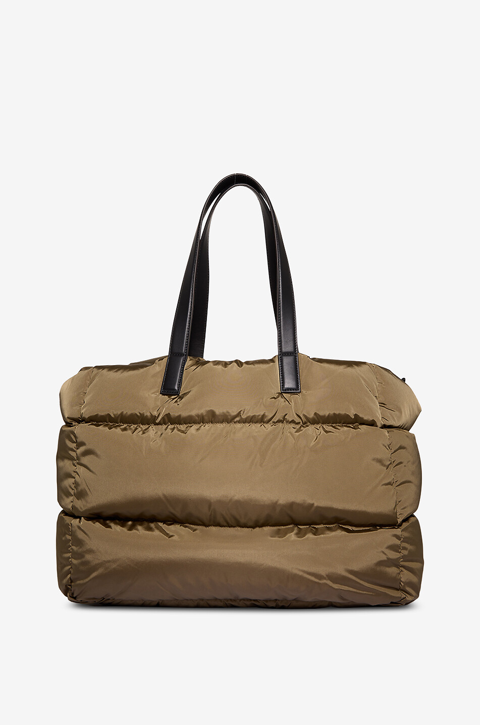 MONCLER New Caradoc quilted technical fabric tote bag Men KHAKI 3