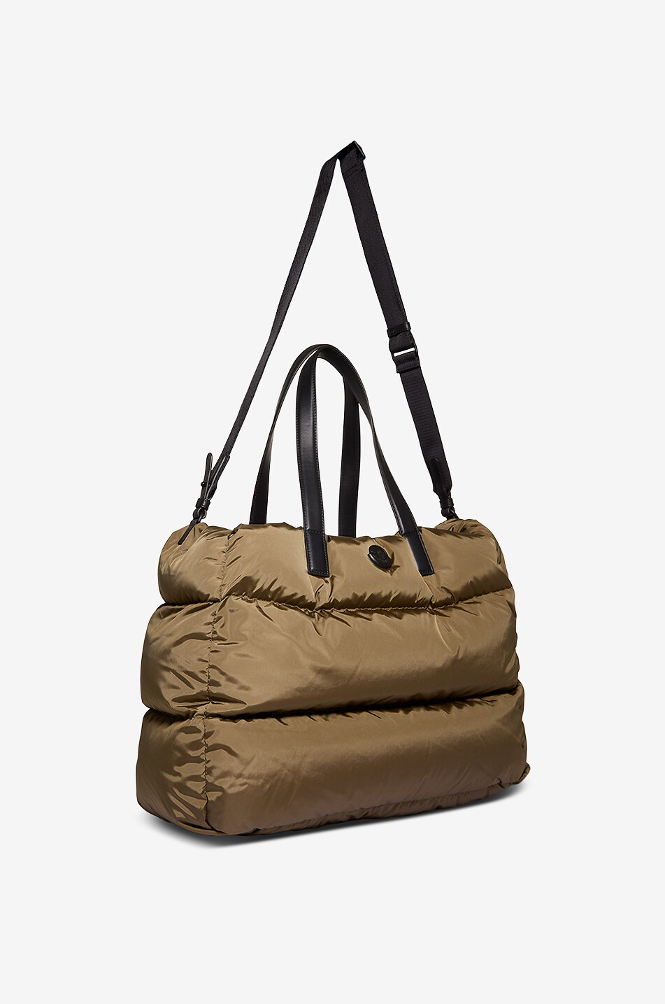 MONCLER New Caradoc quilted technical fabric tote bag Men KHAKI 5