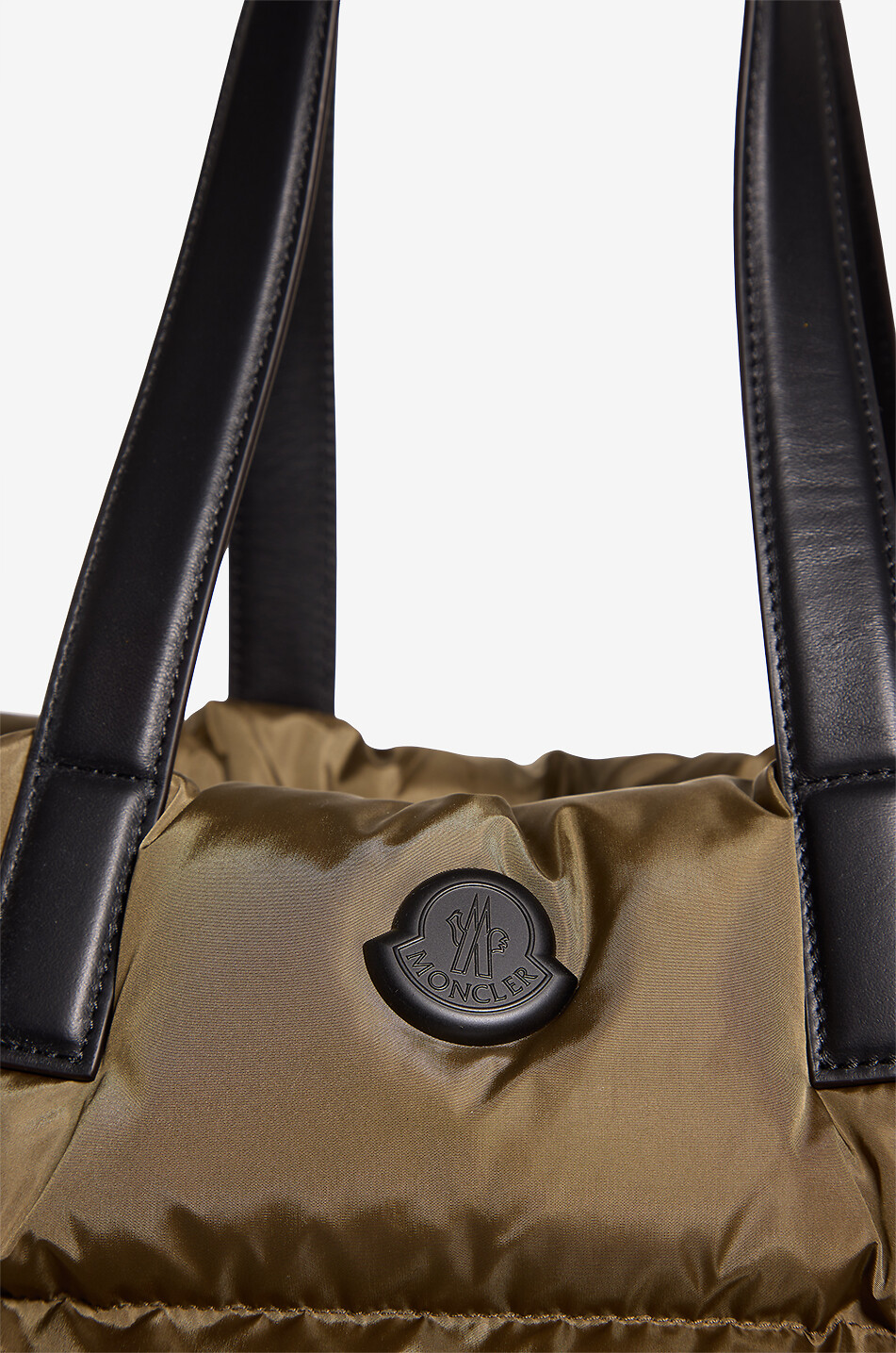 MONCLER New Caradoc quilted technical fabric tote bag Men KHAKI 6