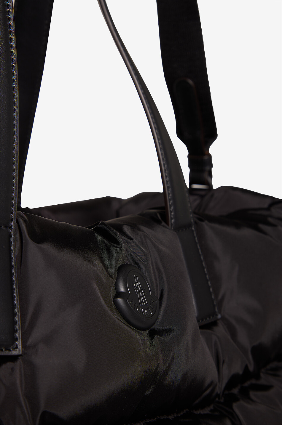 MONCLER New Caradoc quilted technical fabric tote bag Men BLACK 6