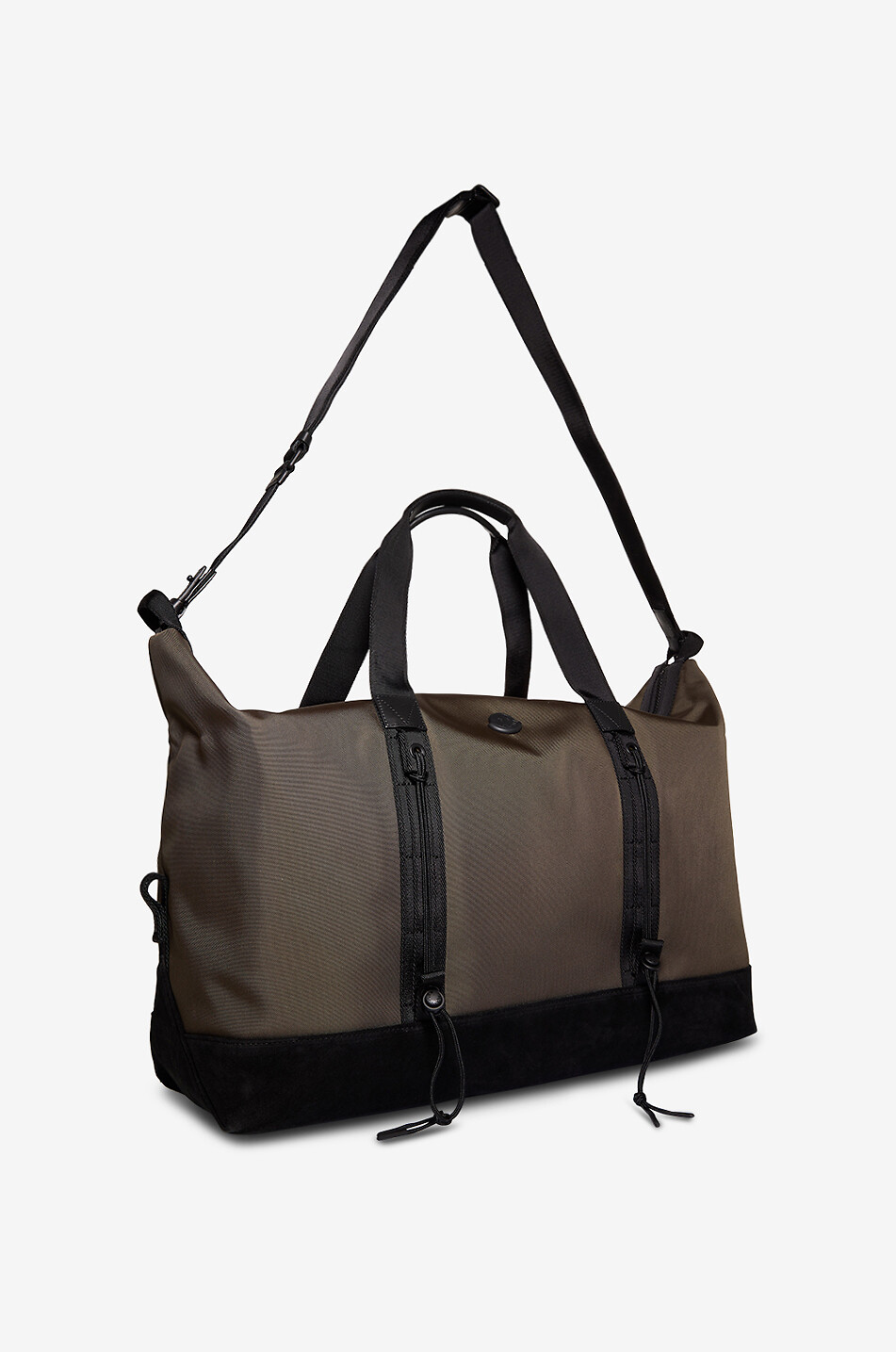 MONCLER Sac de voyage rectangulaire en toile Tech Duffle Homme KAKI 6