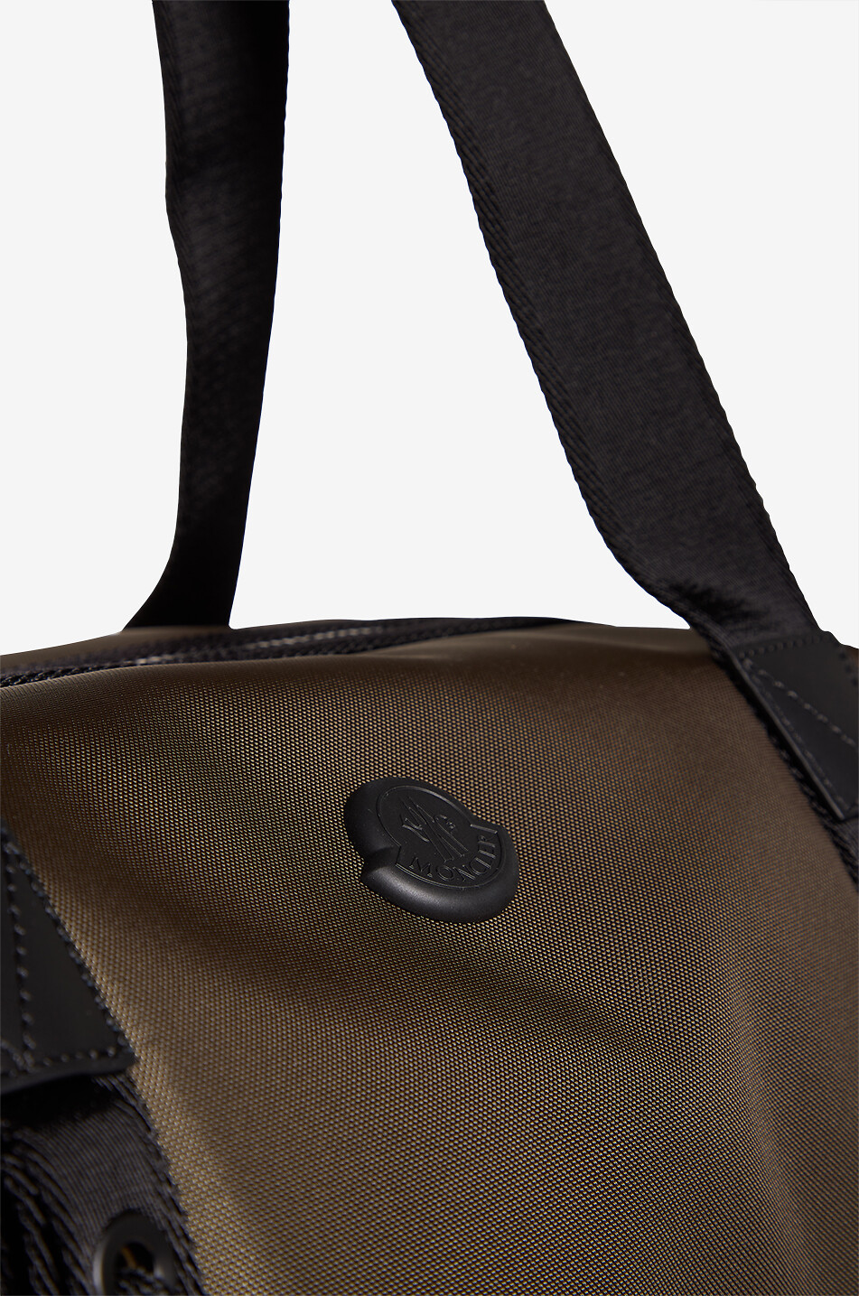 MONCLER Sac de voyage rectangulaire en toile Tech Duffle Homme KAKI 3