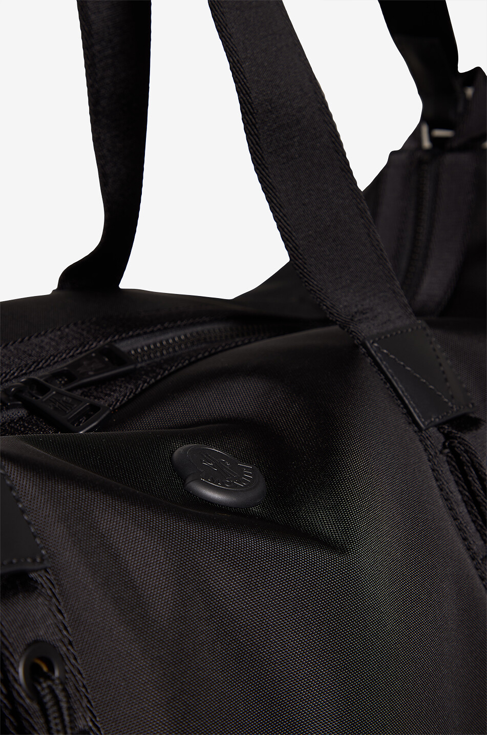 MONCLER Sac de voyage rectangulaire en toile Tech Duffle Homme NOIR 6