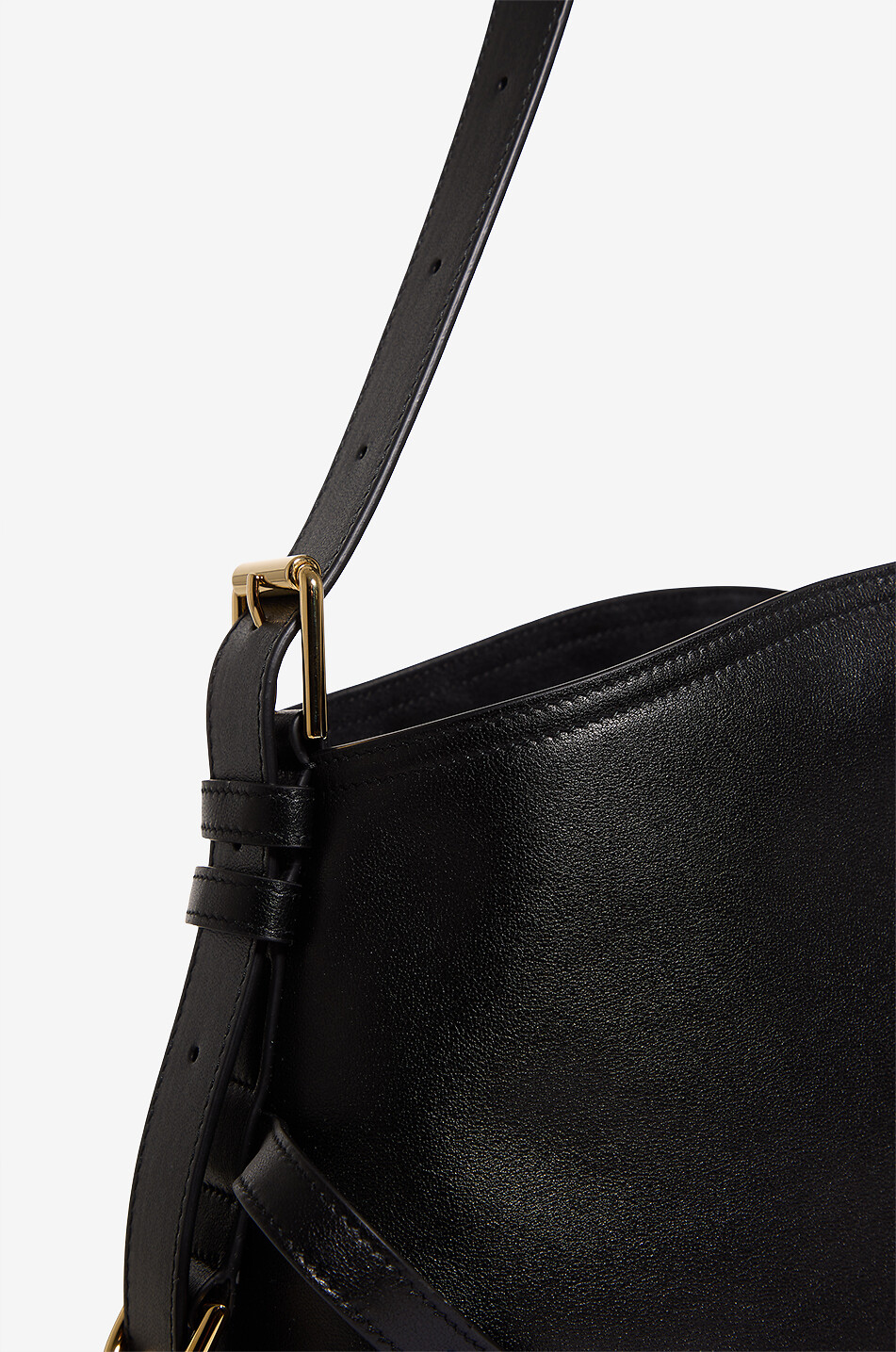 GIVENCHY Voyou Medium supple smooth leather shoulder bag Women BLACK 5