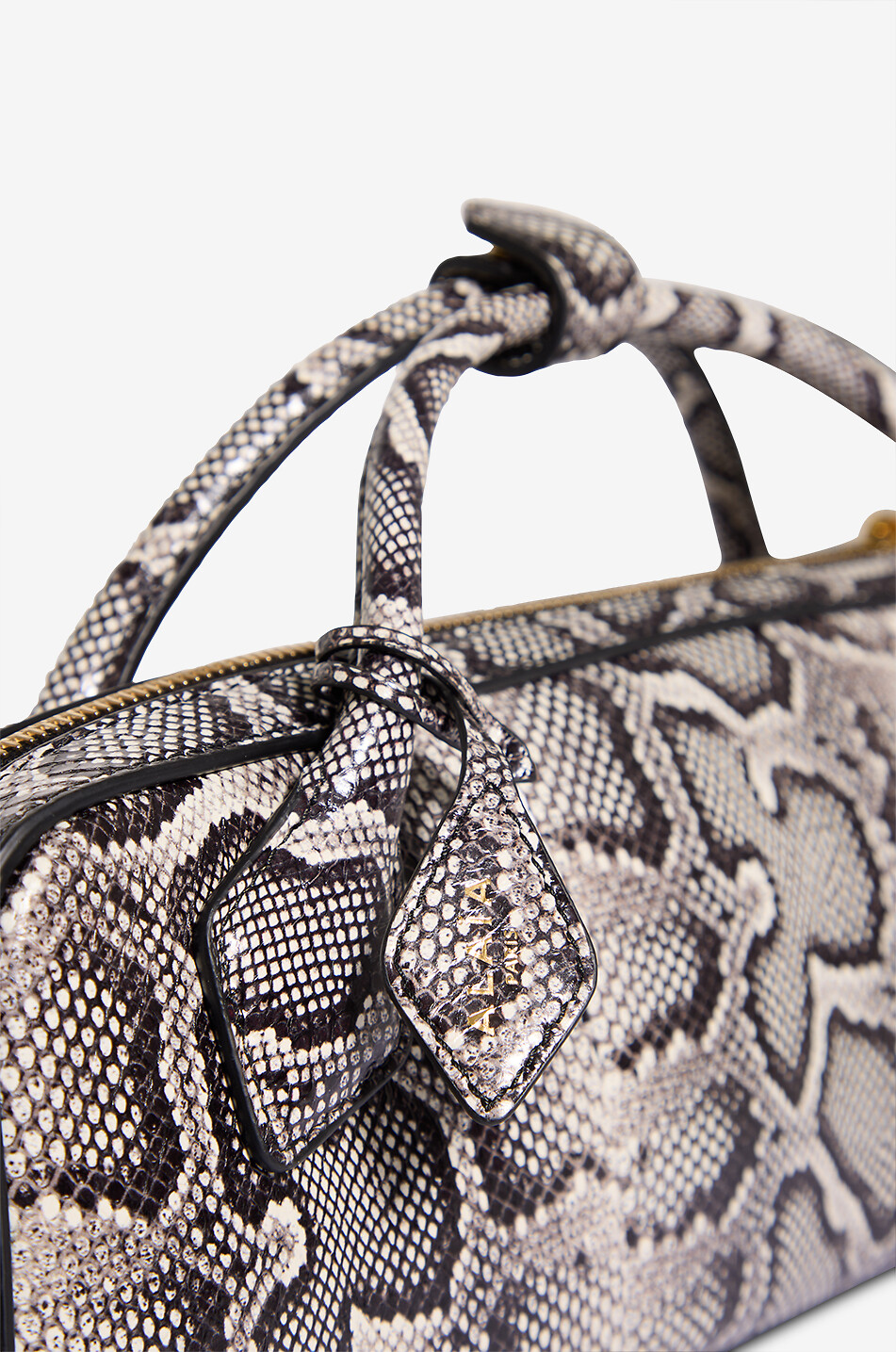 ALAÏA Pochette rectangulaire en cuir aspect serpent Le Teckel Femme MULTICOLORE 5