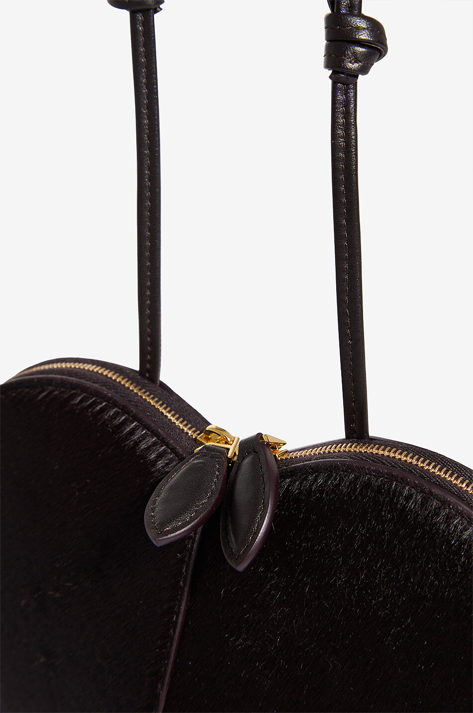 ALAÏA Sac porté épaule en cuir poulain Le Coeur Femme MARRON 5