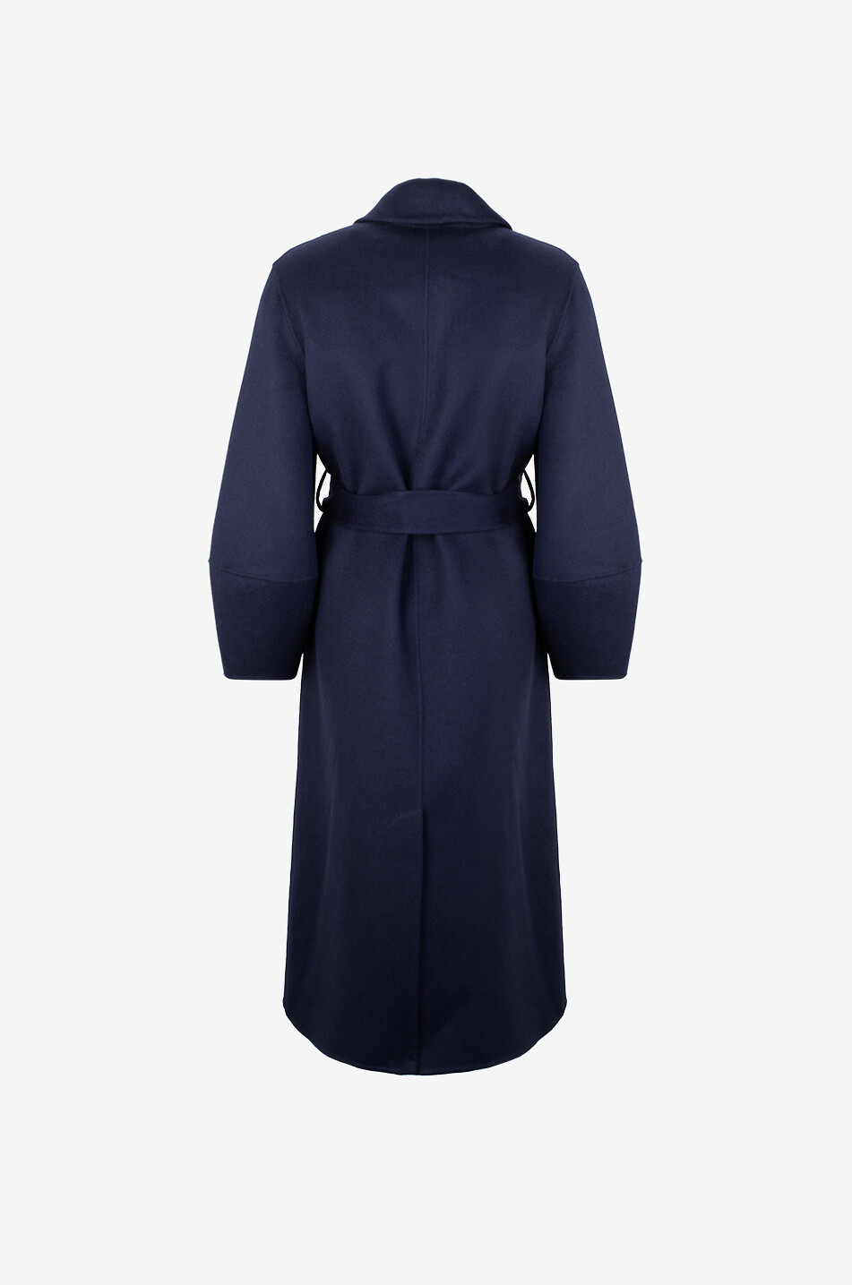 BONGENIE Bacchus long flannel coat with puffed sleeves Women DARK BLUE 2
