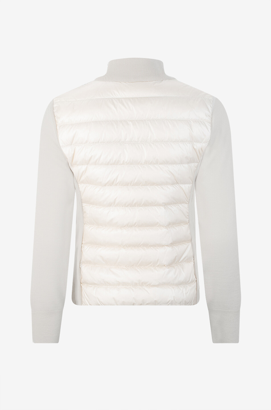 MONCLER Cardigan à col montant en maille technique Femme BLANC 2