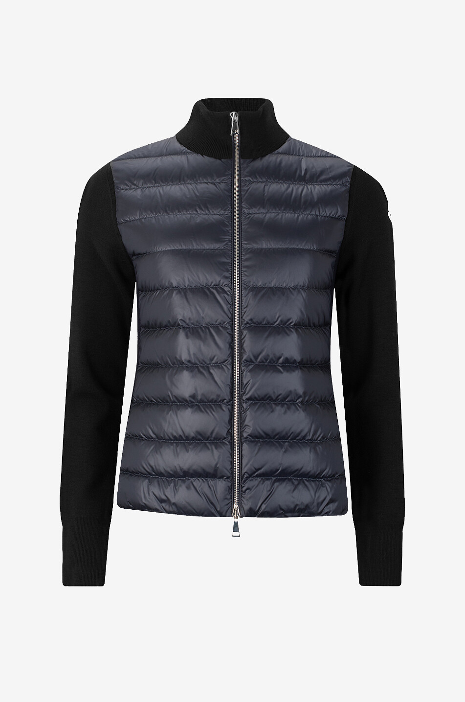 Cardigan à col montant en maille technique