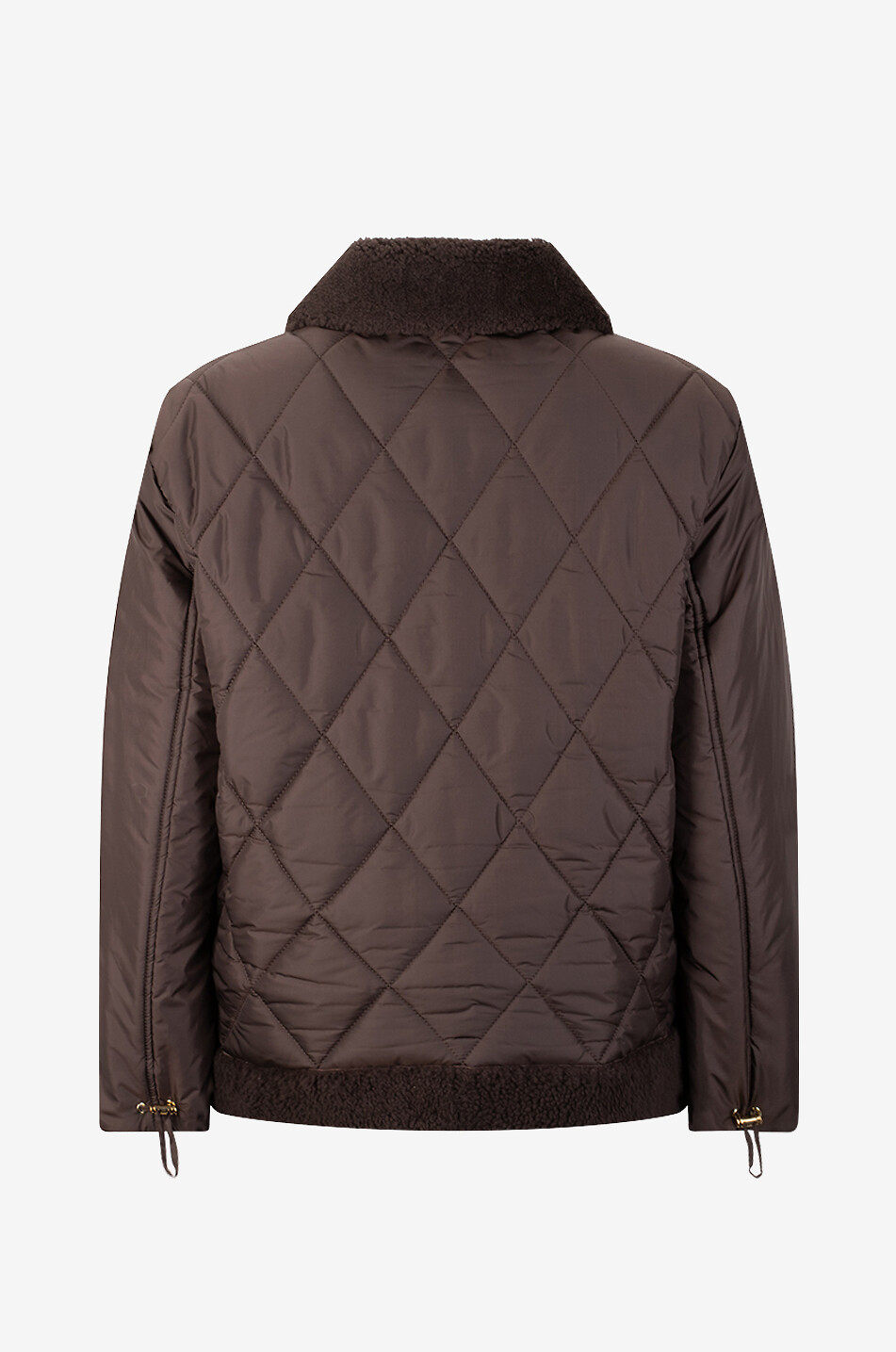 TRESSE PARIS Kurze gesteppte Lederjacke Doliz Damen DUNKELBRAUN 2