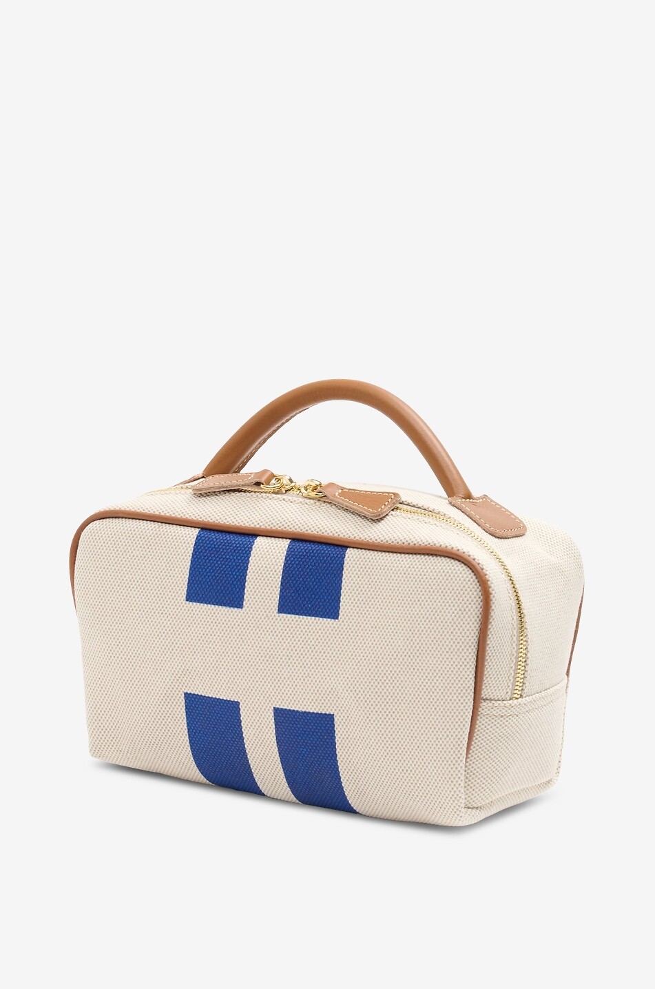 MY STYLE BAGS Rechteckige Kulturtasche aus gestreiftem Segeltuch Herren BLAU 2