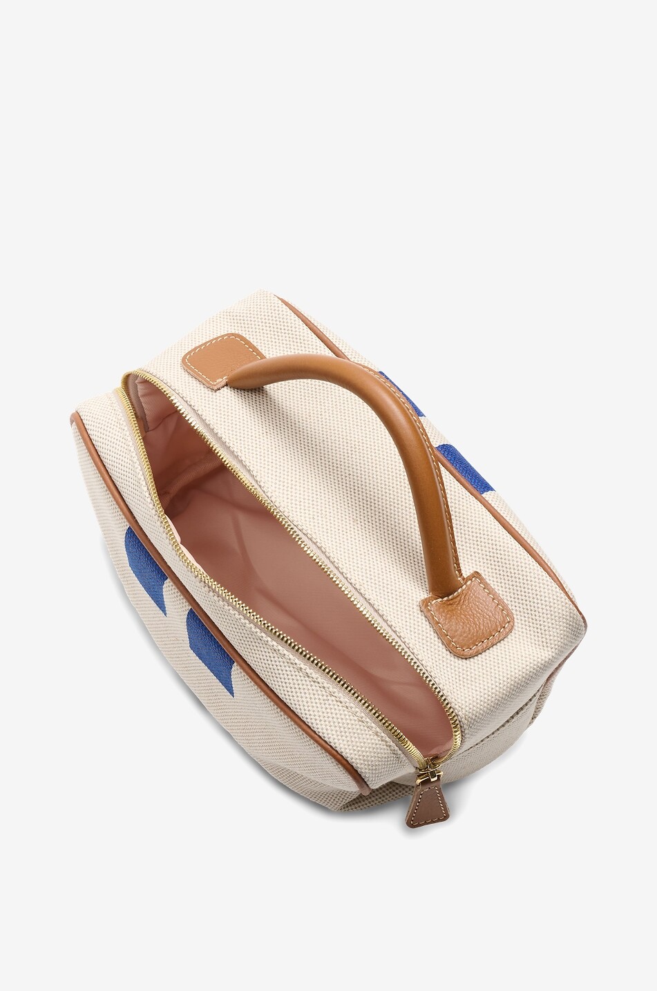 MY STYLE BAGS Rechteckige Kulturtasche aus gestreiftem Segeltuch Herren BLAU 4