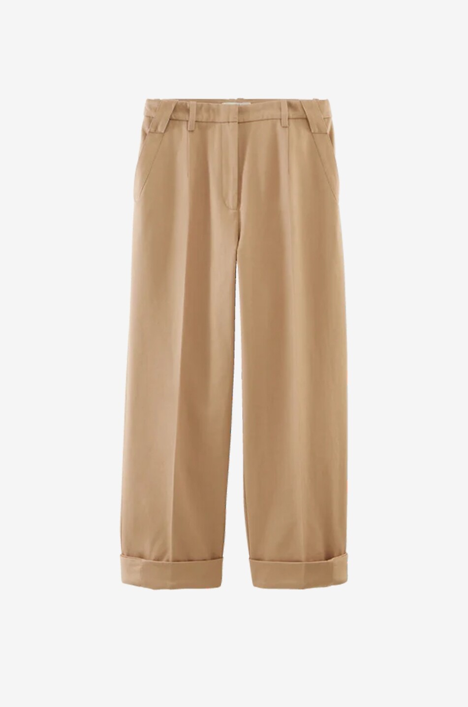 BALZAC PARIS Pantalon arrondi raccourci à pinces en toile Tristan Femme BEIGE 1