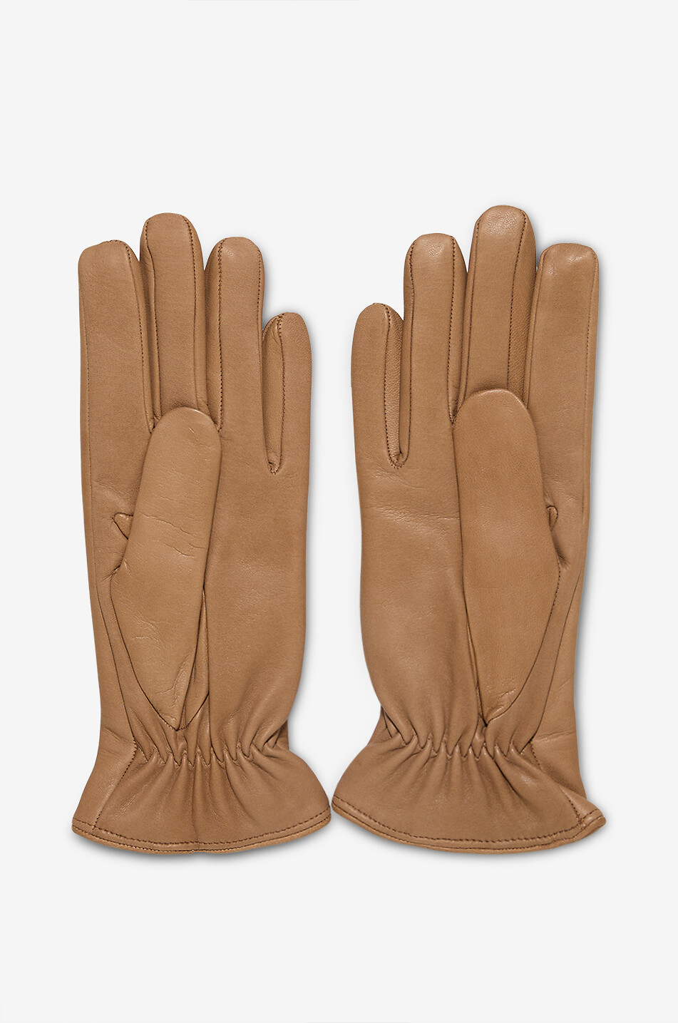 PIERO RESTELLI Handschuhe aus Leder Damen Mittle beige 2