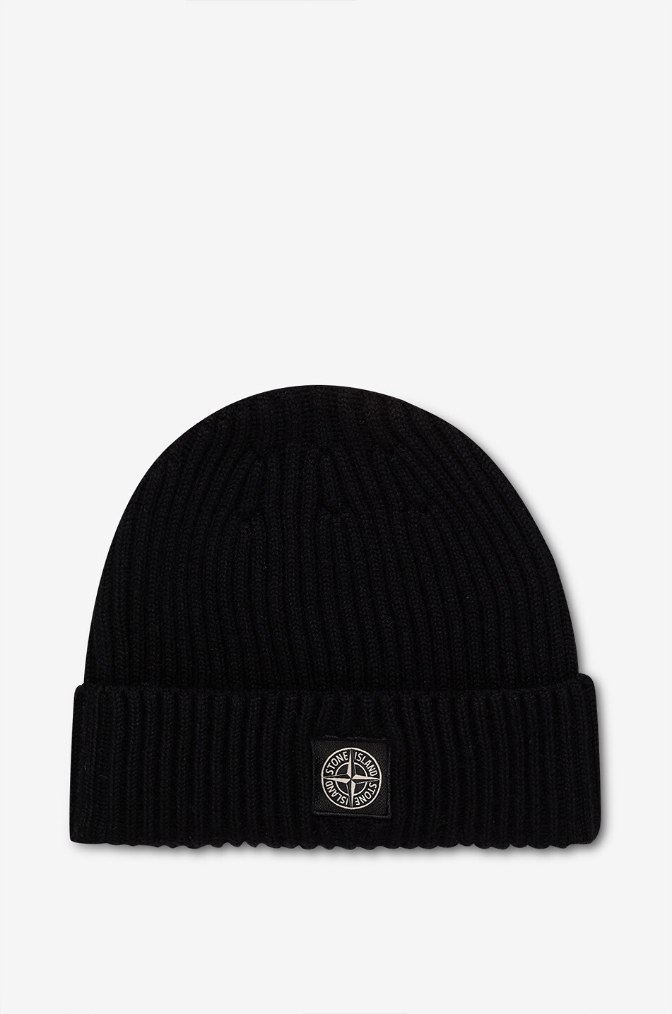 STONE ISLAND JUNIOR Boy's knitted beanie hat Boy BLACK 1