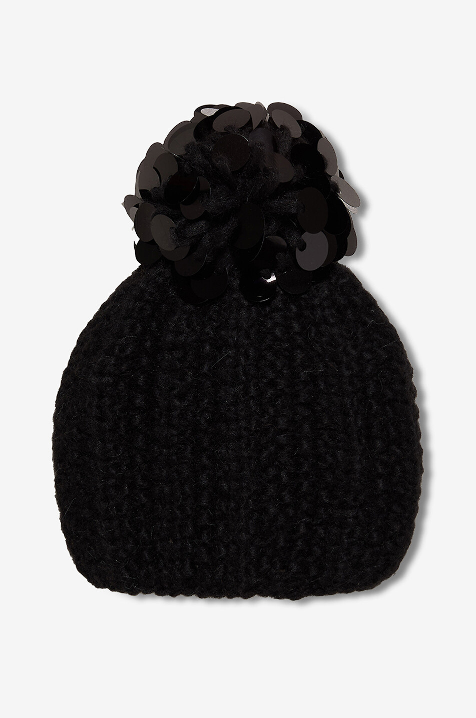 GREVI Mütze aus Strickware mit Pompon Damen SCHWARZ 1