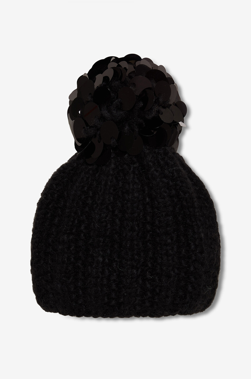 GREVI Mütze aus Strickware mit Pompon Damen SCHWARZ 2