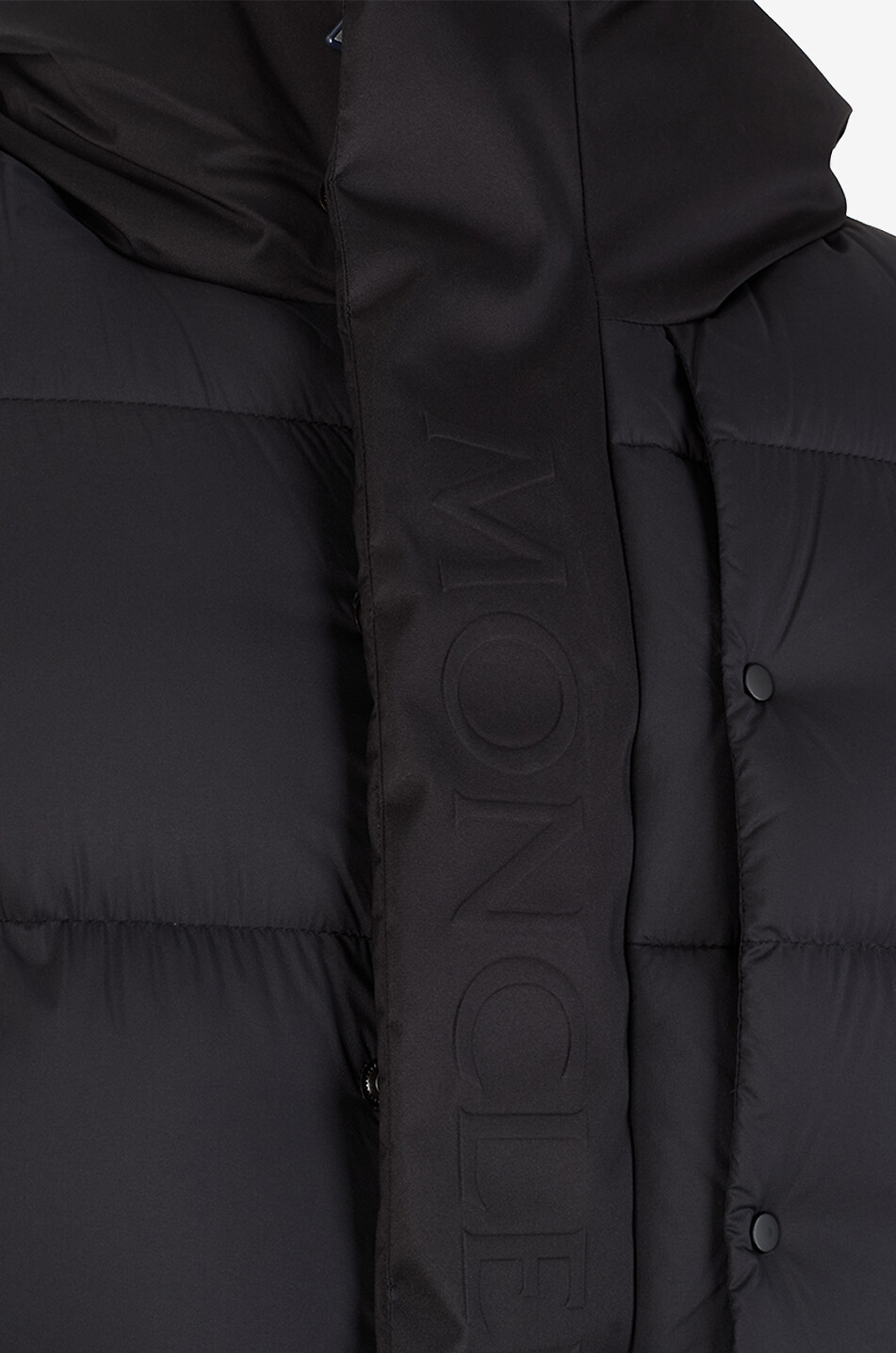 MONCLER Kurze Steppjacke aus technischem Gewebe mit Stehkragen Madeira Herren SCHWARZ 3