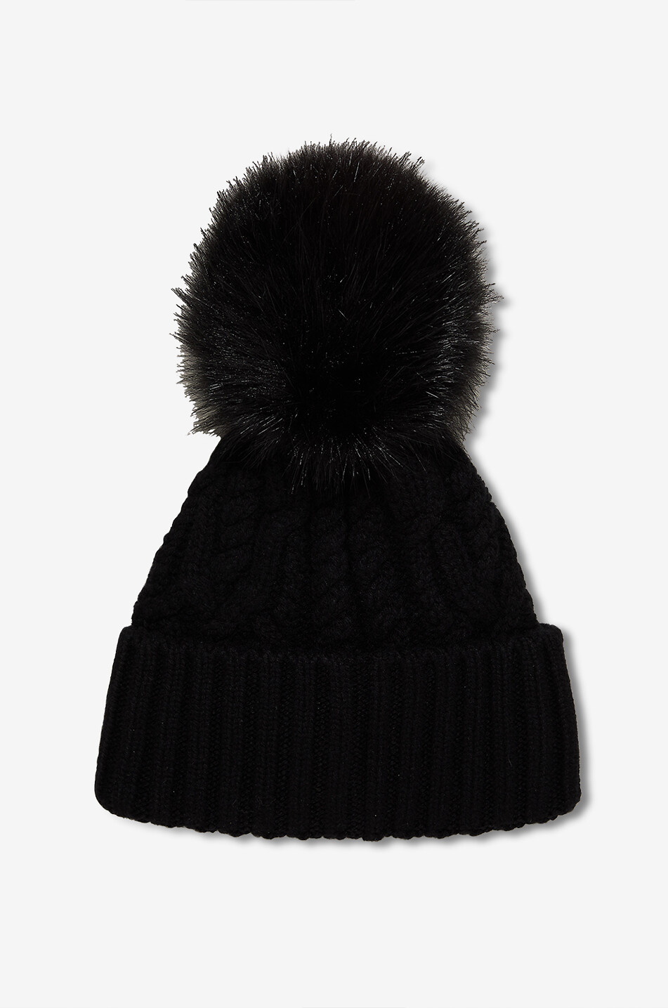 MONCLER Strickmütze mit besticktem Logo Damen SCHWARZ 2