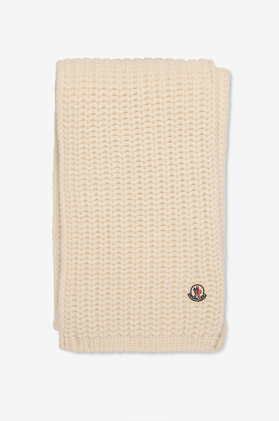 Écharpe rectangulaire en maille à logo brodé