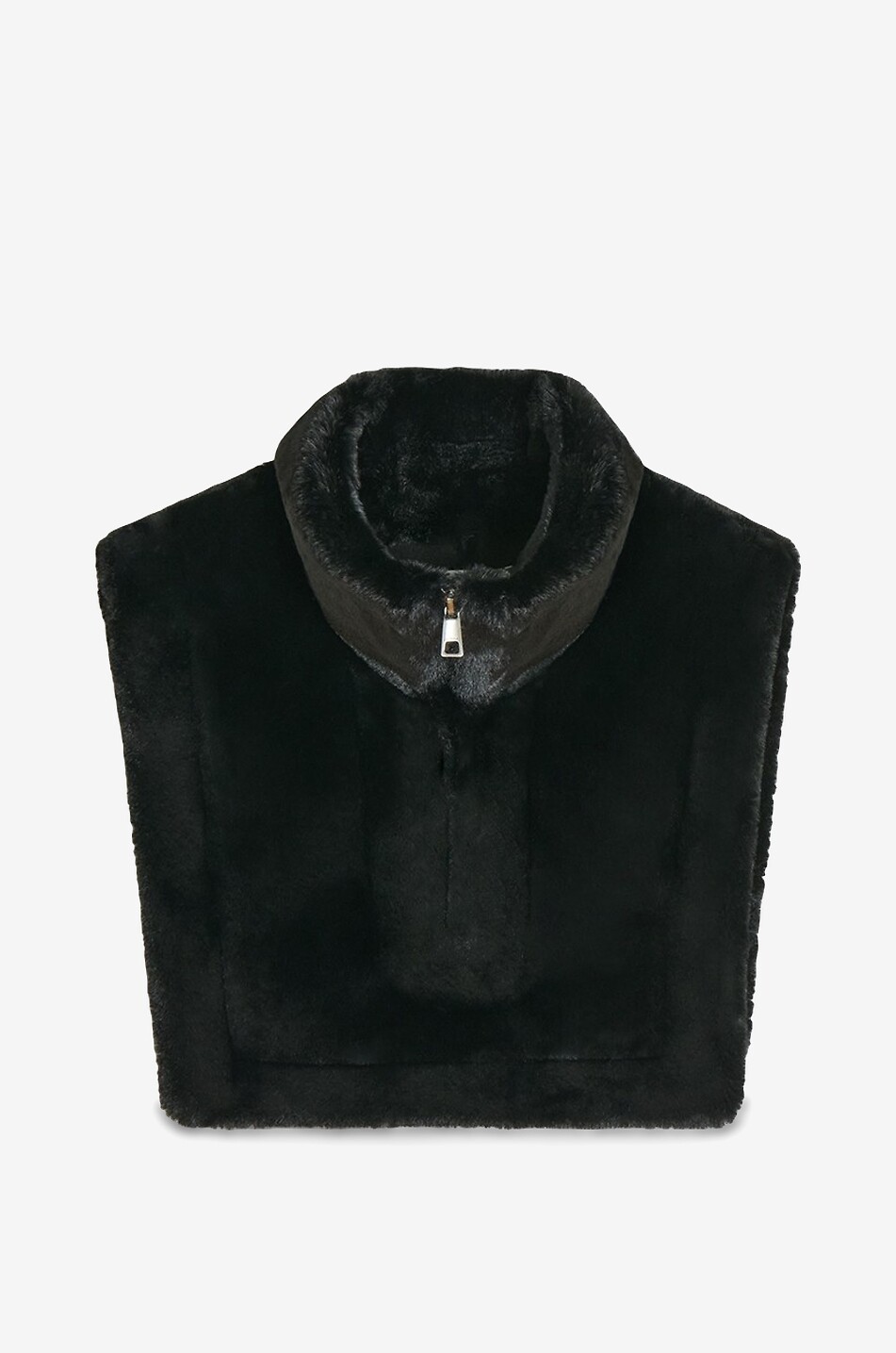 APPARIS Jamie faux fur zippered collar Women BLACK 1