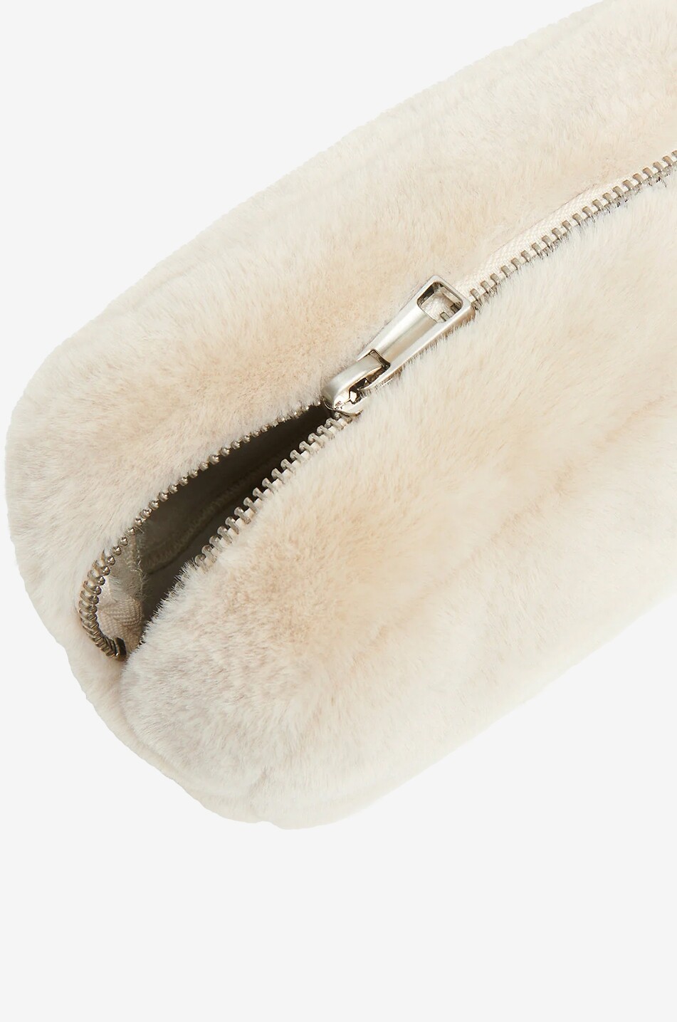 APPARIS Minaudière rectangulaire en fourrure synthétique Noor Femme BLANC CASSE 2