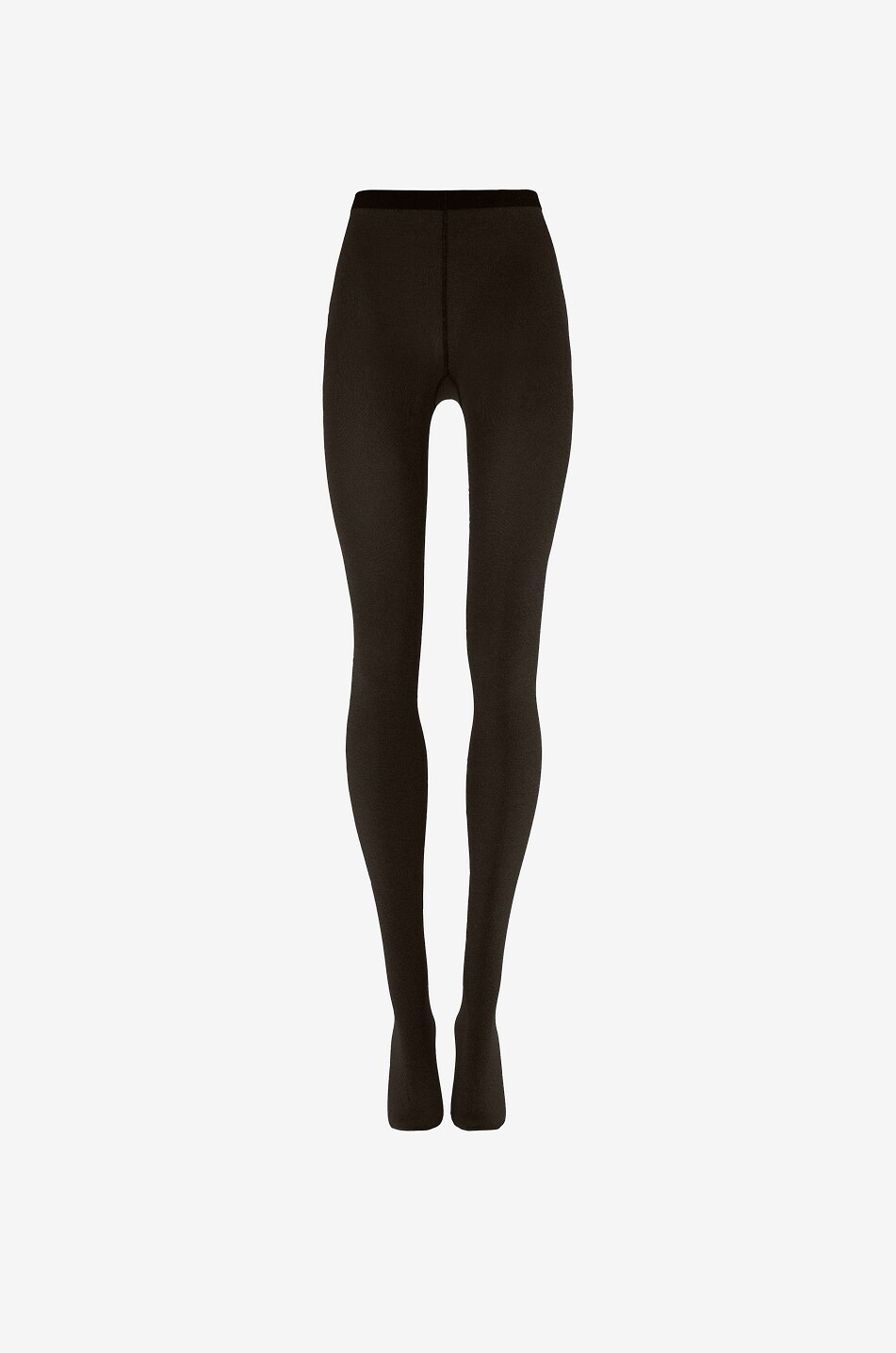WOLFORD Collants en laine vierge Merino Femme MARRON FONCÉ 6
