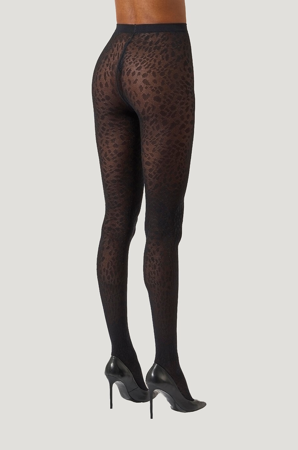 WOLFORD Pantera animal print tights Women BLACK 5