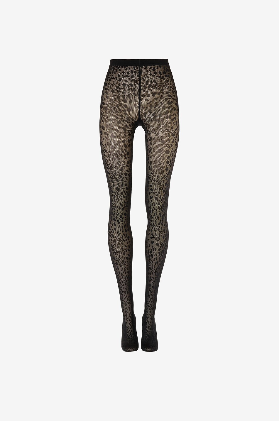 WOLFORD Pantera animal print tights Women BLACK 1